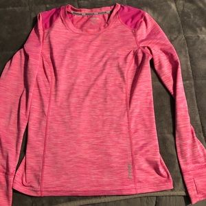 Reebok pink long sleeve shirt